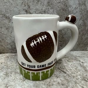 Get Your Game Face on Ceramic Football Mug